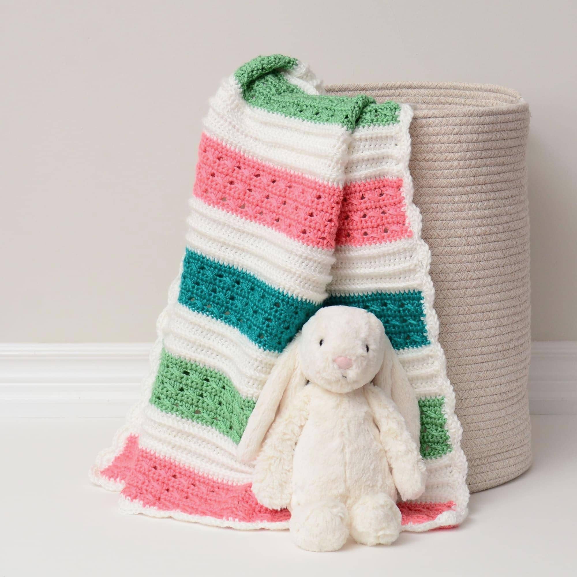 39 Crochet Watermelon Patterns to Cheer You Up 3 Easy Crochet Baby Blanket