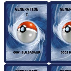 Álbum de cartas colecionáveis Pokémon - 1ª geração