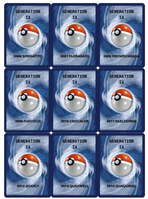 pokemon card place Pokemon Trading Card Album Place Holder