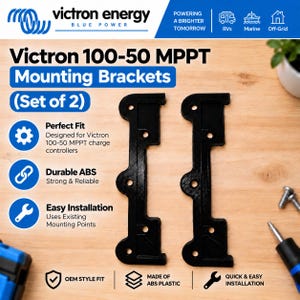 Victron Energy  MPPT 100-50 Mounting Brackets Set of (2), Enhanced Airflow, Cable Access