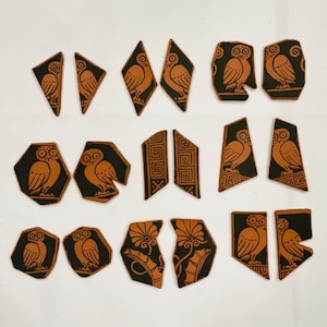 Greek Sherd Earrings — Handmade Ceramic Jewelry