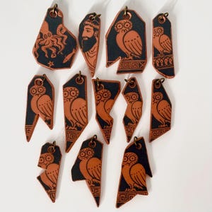 Griechische Scherben Halsketten — Handgemachter Keramikschmuck