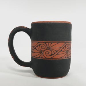 Palmette Mug — Ancient Greek Inspired Hand Painted Pottery