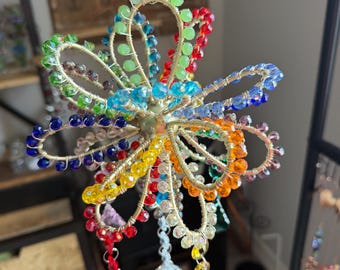 Suncatcher, Boho Sun Catcher, Prism, Crystals, Garden Decor, Suncatchers, Gift, Rainbow Maker, Orb, Sphere