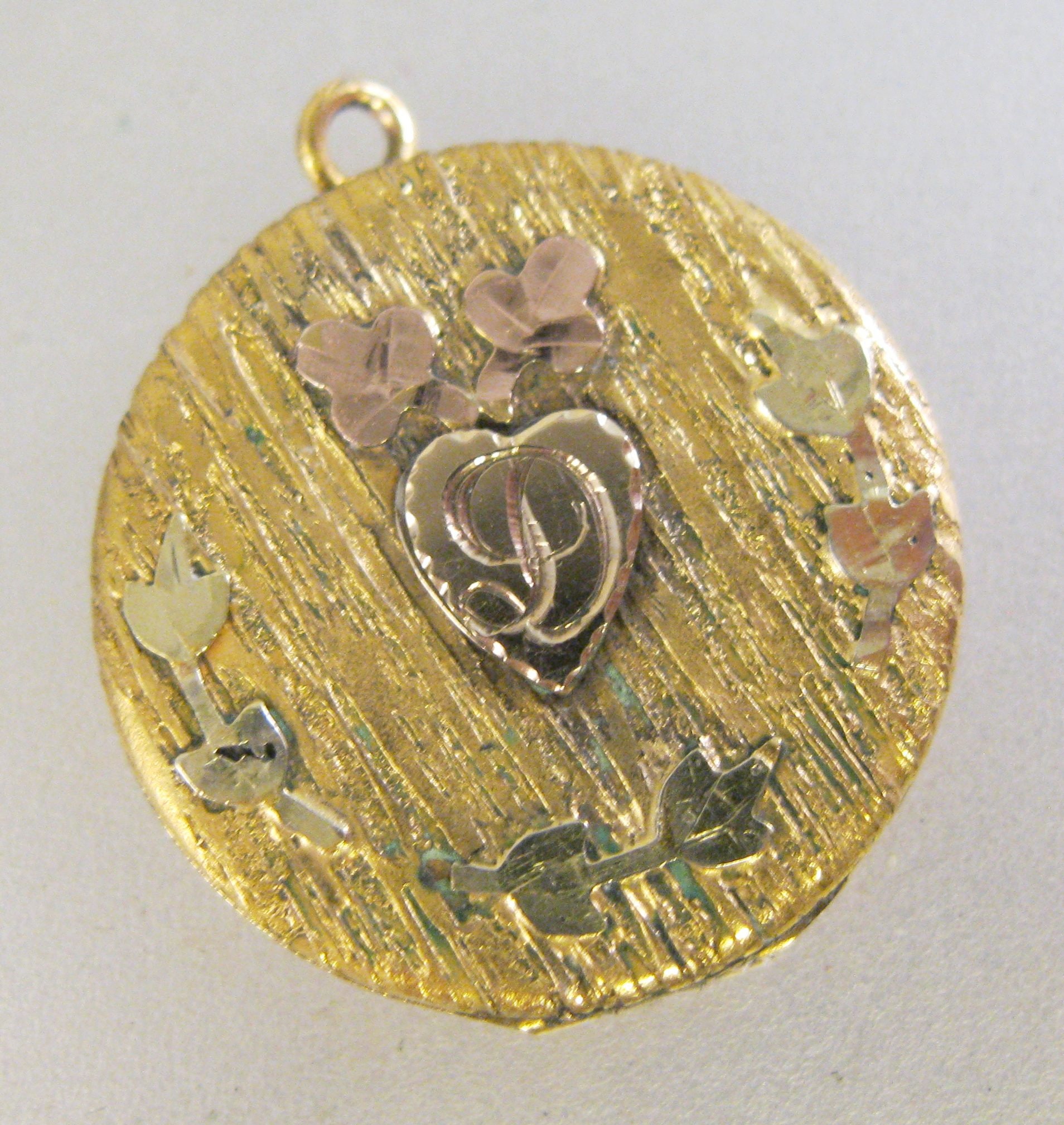Magnifique Médaillon Pendentif Victorien En Or 18 Carats - Bijou Ancien Du 19ème Siècle