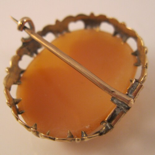 Shops Antique Victorian 14K YG Cameo Brooch Hand Carved Shell Antique Brooch Antique Pin Victorian Brooch Victorian Jewelry Antique Jewelry