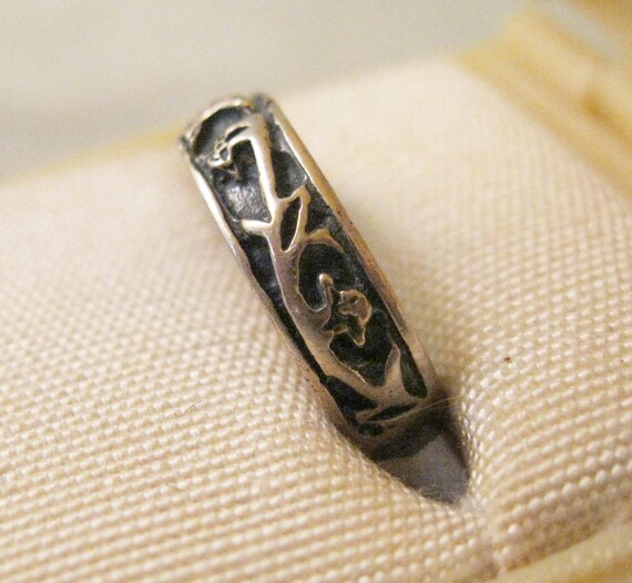 Vintage Solid Sterling Silver Open Toe Ring Vinta… - image 3