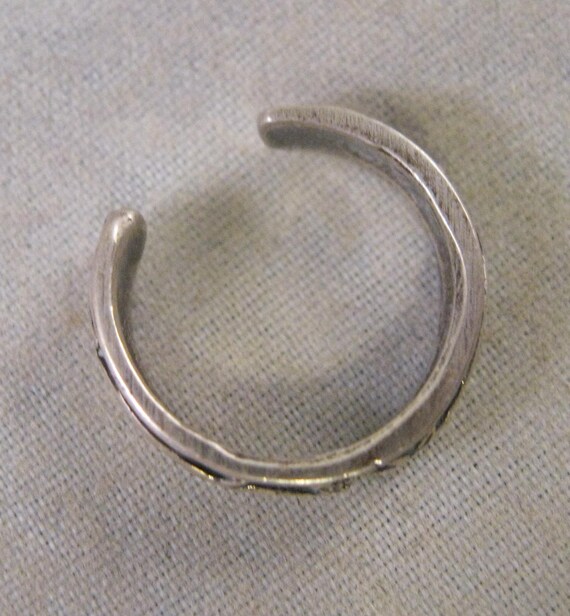 Vintage Solid Sterling Silver Open Toe Ring Vinta… - image 6
