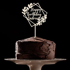 Cake topper legno personalizzato