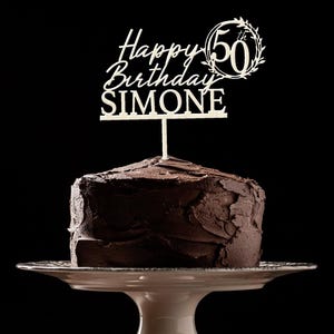 Cake topper legno personalizzato