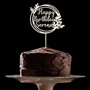 Cake topper legno personalizzabile