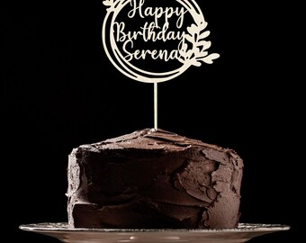 Cake topper legno personalizzabile