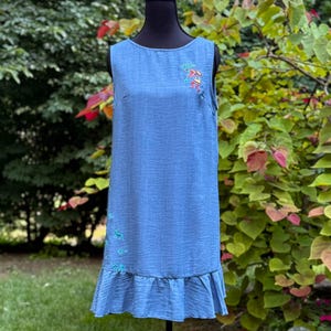 Kokopelli besticktes, leichtes Kleid