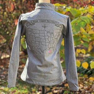 USA Traveller Damen leichte Jacke mit durchgehendem Reißverschluss
