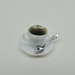 Dollhouse miniature coffee cup choose coffee, tea or cocoa