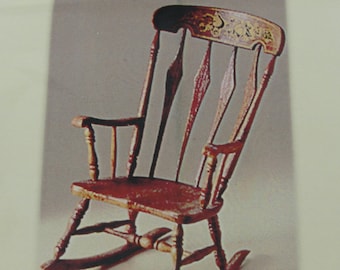 Miniature Arrowback Rocker rocking chair kit dollhouse furniture