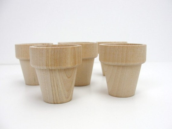 Wooden Flower Pot 1 15/16