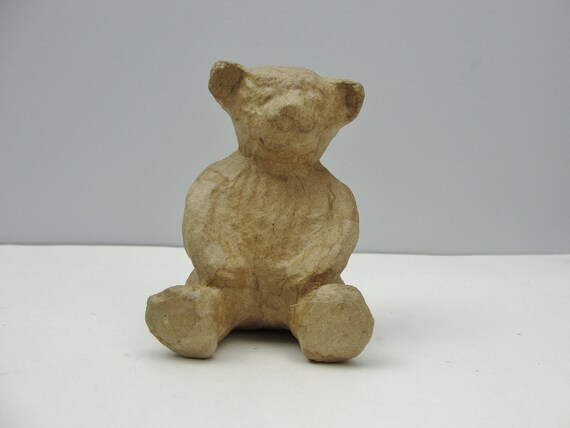 paper mache teddy bear