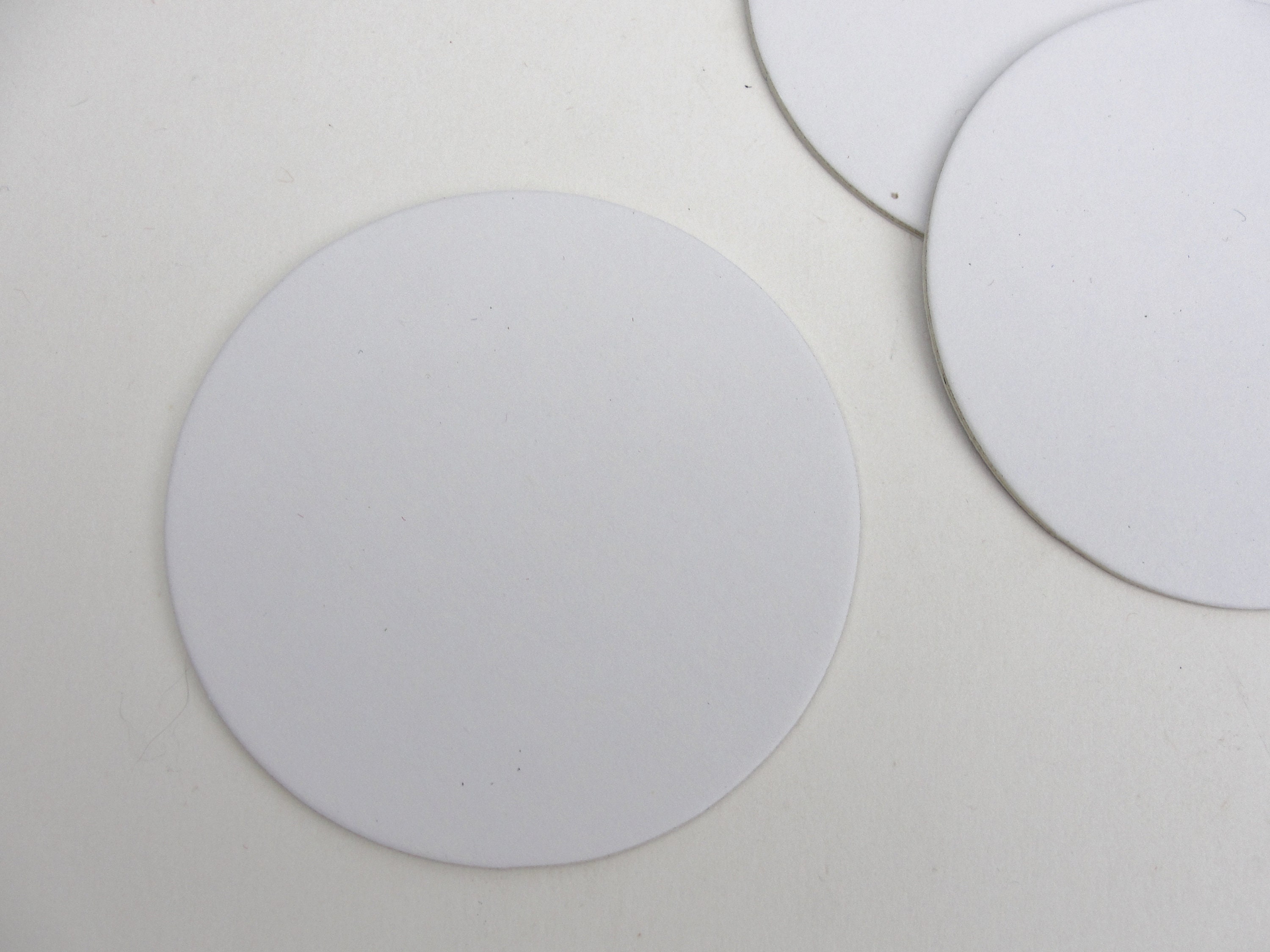 White Foam Board 3/16 Four Pack Rectangle and Circle Shapes 