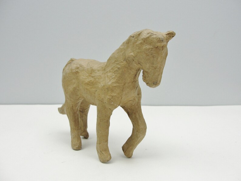 Small Paper Mache Horse Etsy