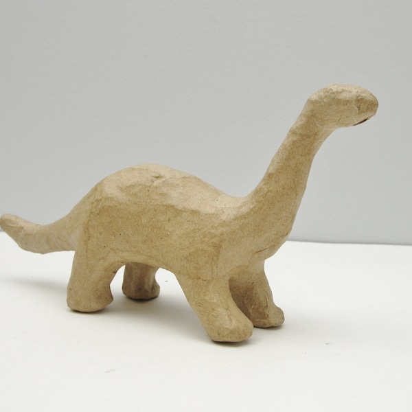 Small paper mache brontosaurus dinosaur