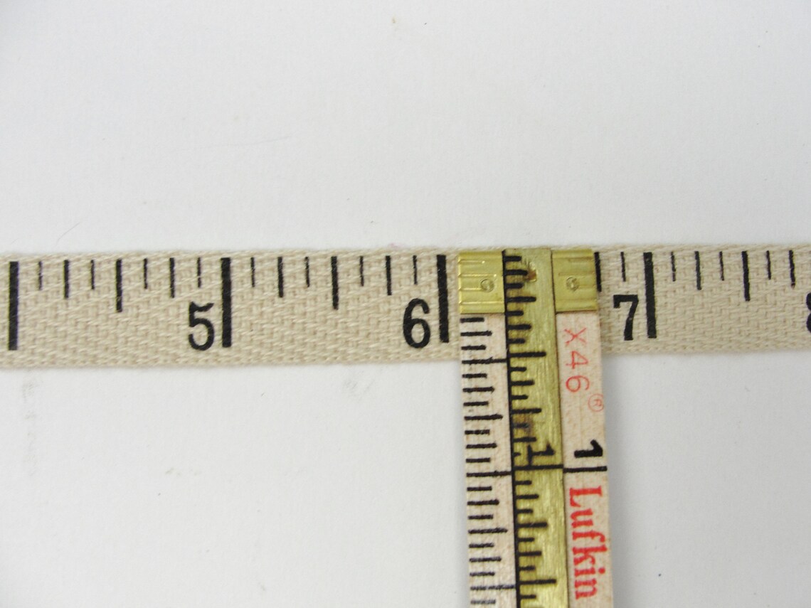 Ruler Print Twill Tape 3 Yards on Wooden Spool Etsy