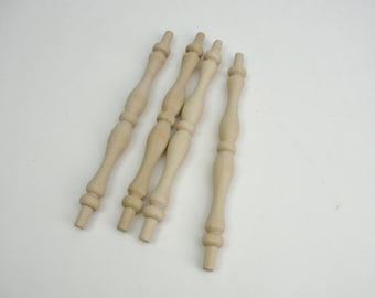 5 3/4" birch Spindle set of 4