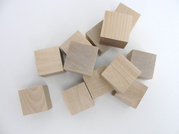 Wooden Blocks for Crafts, Unfinished Wood Cubes, 1.5 Inch Natural Wooden  Blocks, Pack of 15 Wood Square Blocks, Wooden Cubes for Arts and Crafts and