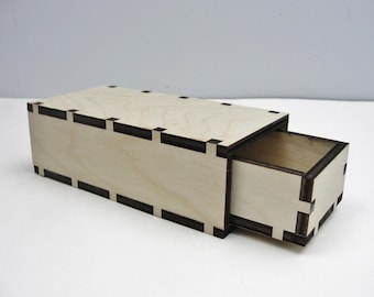 Caja de cerillas extragrande de madera sin tratar disponible para personalizar el tamaño