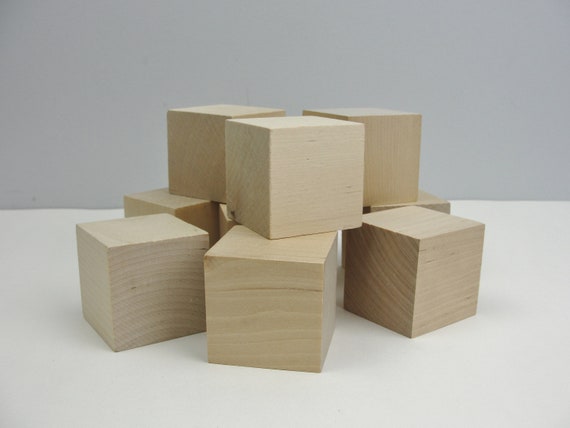 Blank Blocks, .75 Inch Wood Cubes, Unfinished Wood Blocks for Decorating,  for Miniature Crafts, Wooden Cube Board Games, Small Wood Blocks -   Israel