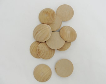 12 círculos abovedados de madera, disco abovedado de 1 1/2", disco de madera abovedado (1,5") 5/16" de espesor DIY sin terminar