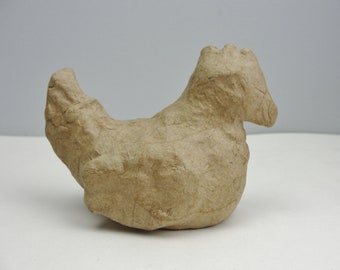 Small paper mache chicken hen