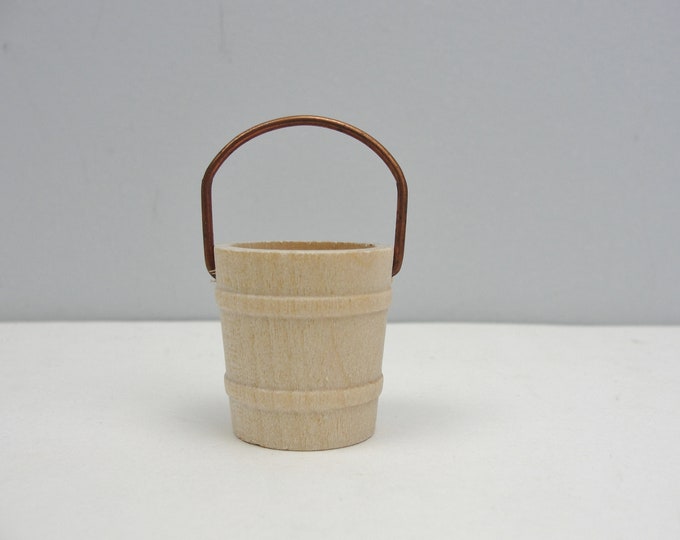 Wooden Miniature Bucket, Small Wooden Bucket, Dollhouse Bucket Etsy