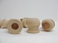 Wooden end cap Finial 1 1/16" tall, 1" wide end cap set of 12