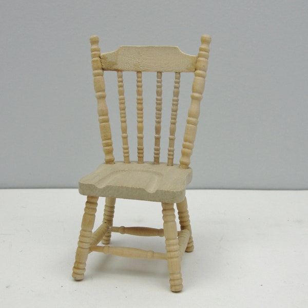Dollhouse furniture spindle back dining chair