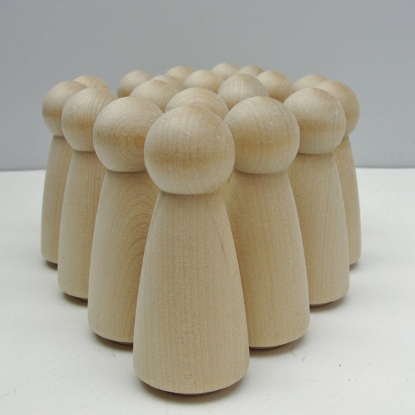 Wooden Peg People - Etsy