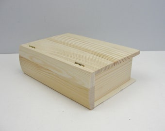 Bare Wood Book Box 14x20x7cm #8433 