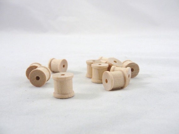 Mini Wooden Spools