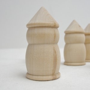 5 Wooden gnomes, fairy garden gnome, paint your own gnome