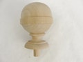 Large wooden ball finial
