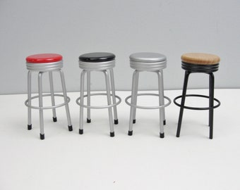 1950s stool dollhouse furniture choose your color