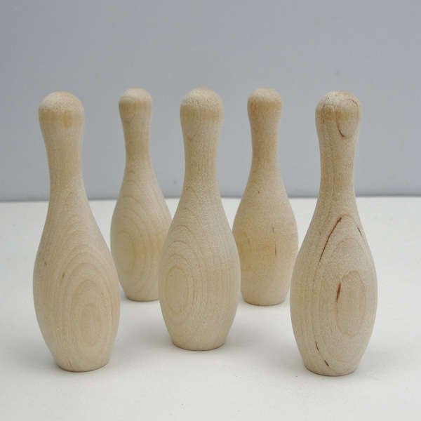 Wood Bowling Pin Etsy