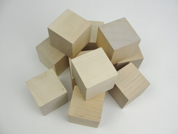 Wooden blocks 1-3/4 inch wood Cubes