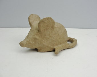 Small paper mache mouse