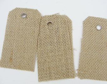 Burlap Tags - Etsy