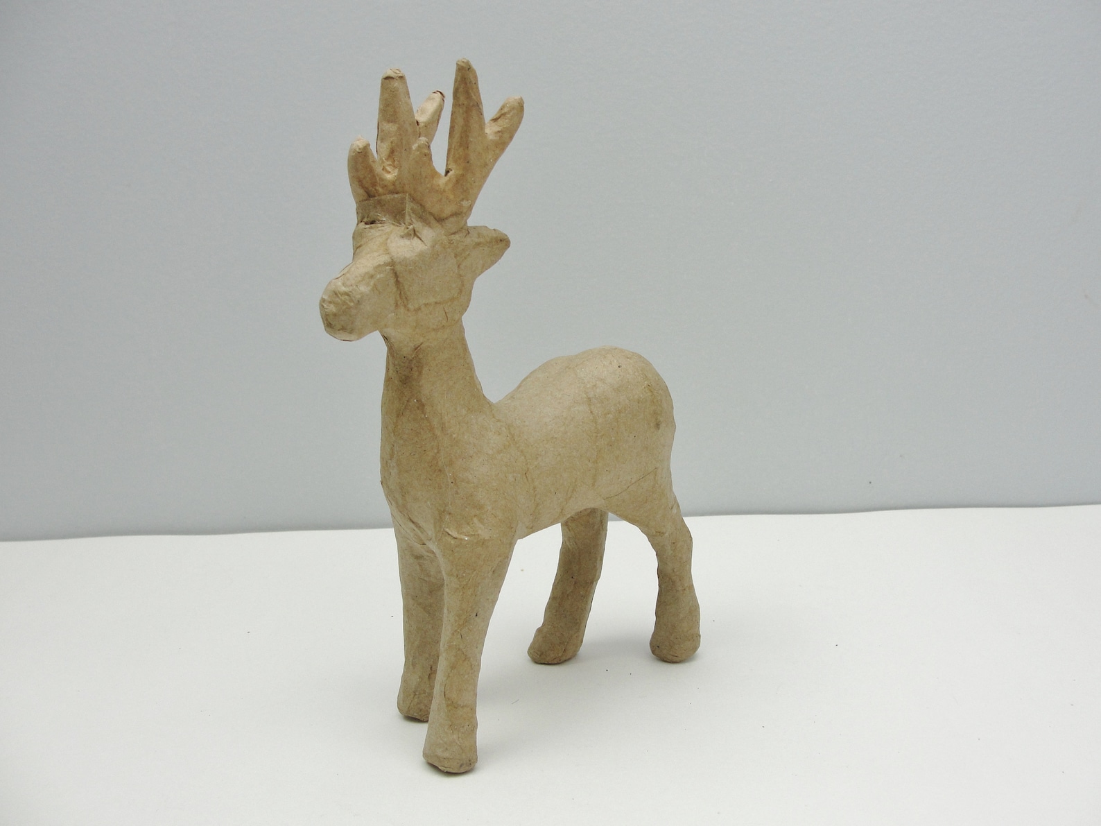 Small Paper Mache Reindeer Etsy