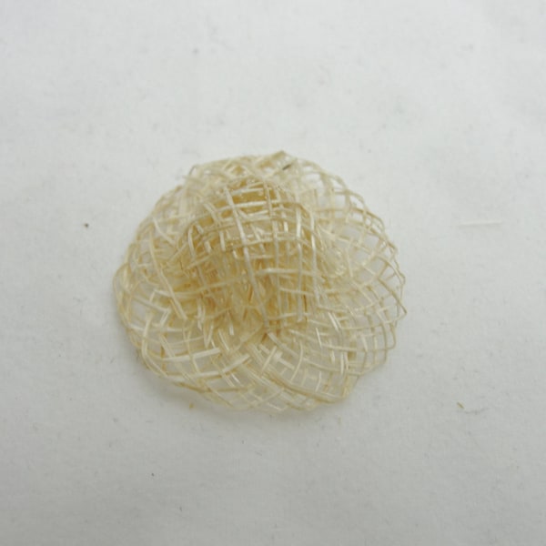 Miniature straw hat, mini straw hat 1 1/8", peg person straw hat