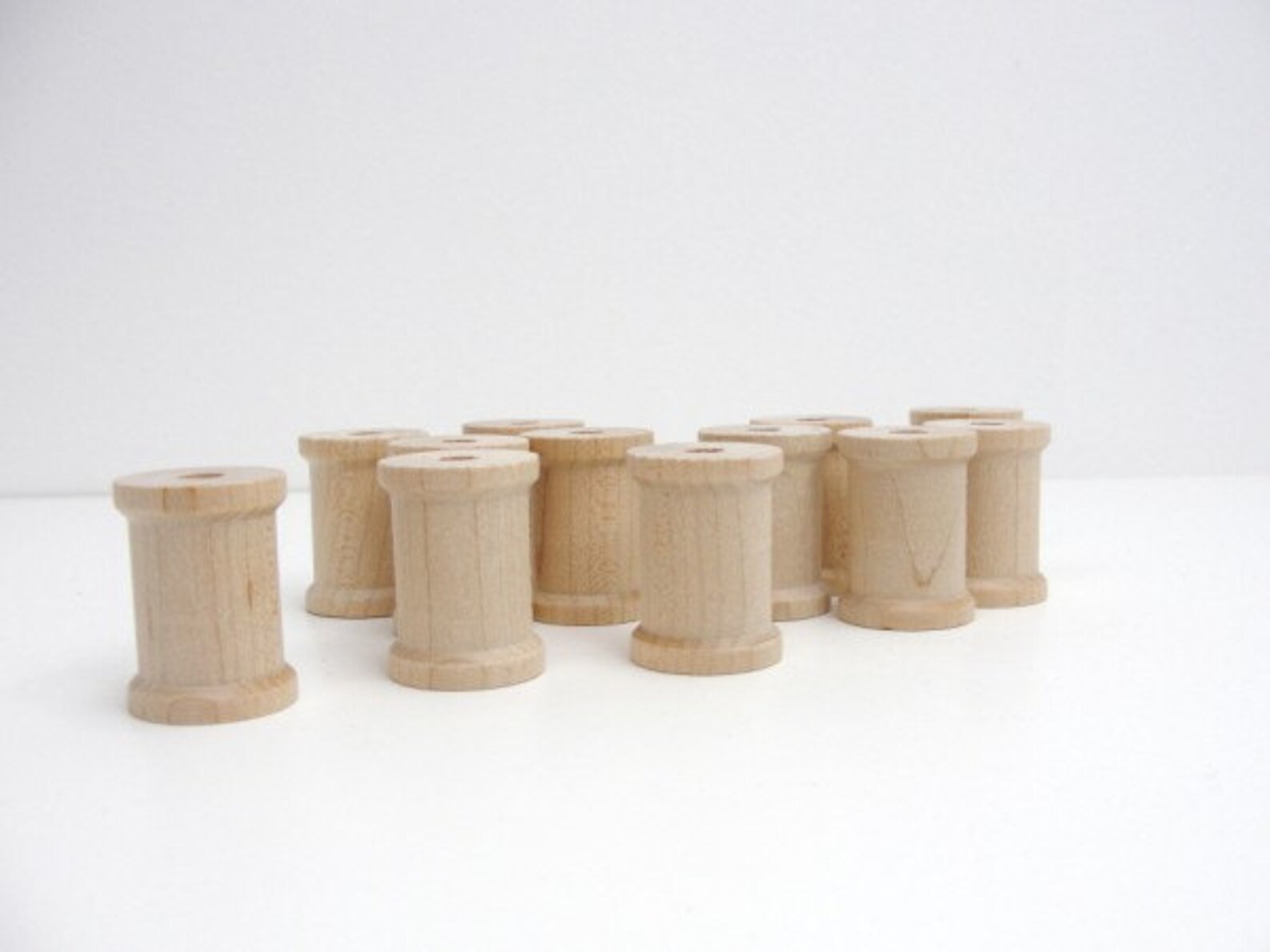 Wooden Spools 1 3/16 Inch Set of 12, Little Wood Spools - Etsy