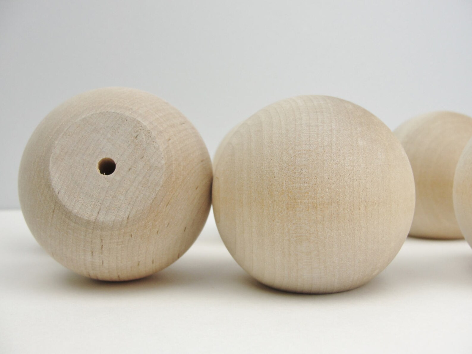 Wooden ball knob 2 1/4 2.25 inch ball knob solid wood Etsy