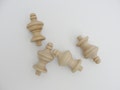 Wooden finial set of 4